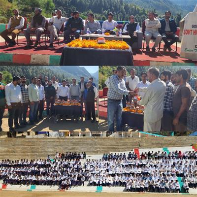 Amrit Kalash Yatra commemorated Martyrs at Marmat Higher Secondary school Goha