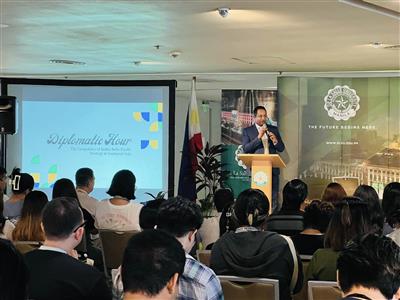 De La Salle University's Diplomatic Hour program held at Manila
