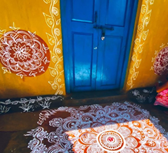 rangoli making contest